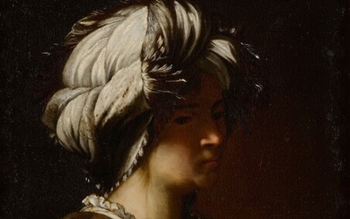 A sybil in a white turban, Francesco del Cairo