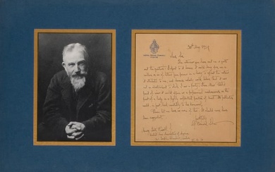 A wonderfully testy George Bernard Shaw letter
