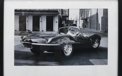 AFTER BEN DUNBAR-BRUNTON, Steve McQueen in Jaguar XKSS.
