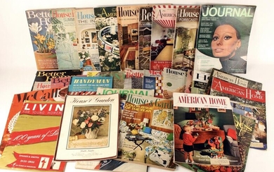 ASSORTED HOME MAGAZINES 1940S-1970S