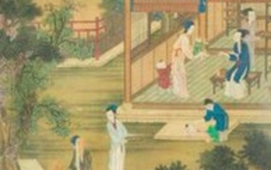 ATTRIBUTED TO TANG YIN (MING/QING DYNASTY) SERICULTURE A Chinese painting,...