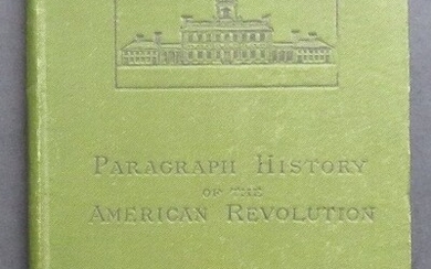 Abbott Paragraph History American Revolution 1stEd 1876