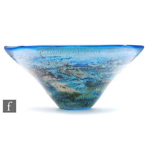 Adam Aaronson - A contemporary studio glass bowl titled Medi...
