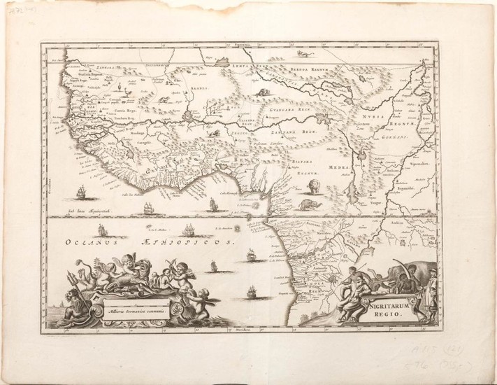 Afrika und Westafrika – Vier Landkarten 17., 18. u. 19. Jh.
