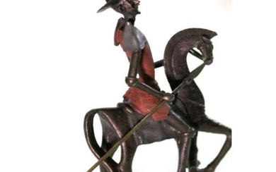 After Dali, Don Quixote Abstract Bronze Sculpture