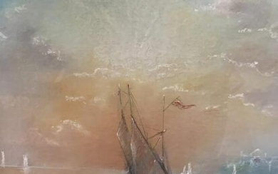 Agnes Bryson, Pastel On Paper, Harbour Scene