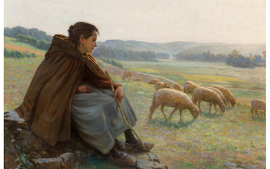 Albert Baure (1867-1930), The shepherdess (1903)