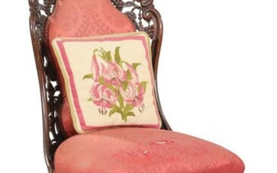American Rococo Laminated Rosewood Parlour Chair