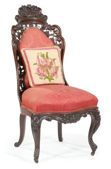 American Rococo Laminated Rosewood Parlour Chair