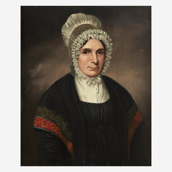American School (19th Century) Portrait of a Lady in a