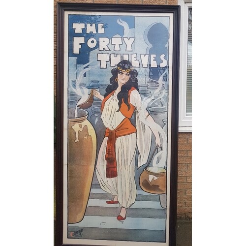 An Amazing Framed and Glazed Lithographic Theatre Poster fro...