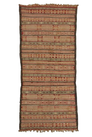 An Anatolian Cicim together with an Azerbaijan kilim and an Indian Dhurrie , early 20th century