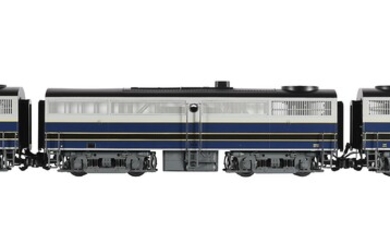 An Aristocraft G gauge 1/29th scale model of a Baltimore & Ohio diesel locomotive