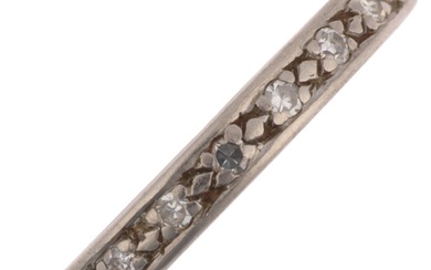 An Art Deco diamond full eternity ring, set with single-cut ...