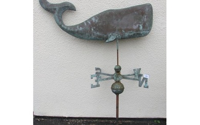 An unusual decorative weathervane in the form of a stylised ...