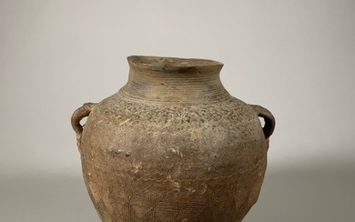 Ancient Chinese, Han dynasty Terracotta Jar - 30 cm