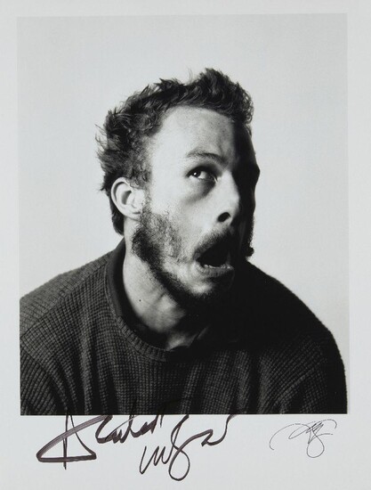 Andy Gotts MBE, British b.1967- Heath Ledger, 2011; unique gelatin silver print on Fujicolour Professional photo paper, signed by the artist and the sitter in black pen, sheet 42.9 x 32.8cm (unframed) (ARR) Provenance: purchased directly from the...