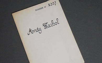 Andy WARHOL (1928-1987) Dossier 2357 - The... - Lot 15 - Goxe - Belaisch - Hôtel des ventes d'Enghien