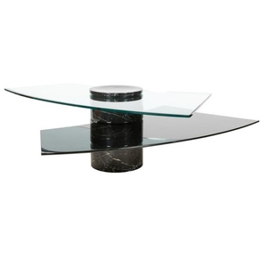 Angelo Mangiarotti (Attri.) - Glass & Marble Table