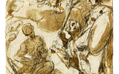 Anonimo del XVII secolo Scena allegorica.