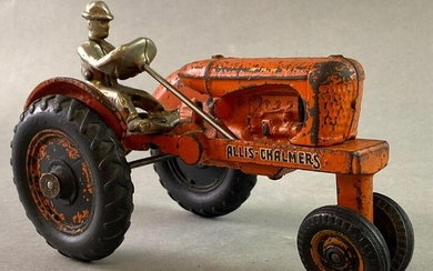 Antique Arcade Cast Iron Allis Chalmers Tractor