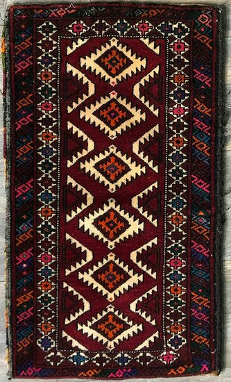 Antique Iranian Cushion 2.5 x 1.5 FT