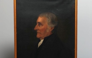Antique Oil on Canvas Portrait of Baron by Walz 1898