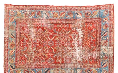 Antique Sultanabad Handmade Palace Area Rug Carpet