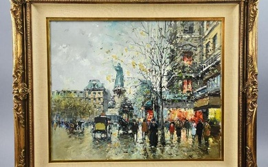 Antoine Blanchard Parisian Oil on Canvas