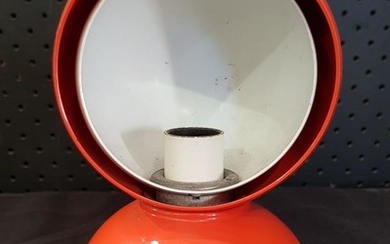 Artemide-Milano Ball Form Desk Lamp in Orange (H: 18 x D: 12cm)