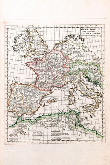 Atlas Antiques Danvillianus Minor, Nuremberg 1801, maps later,...