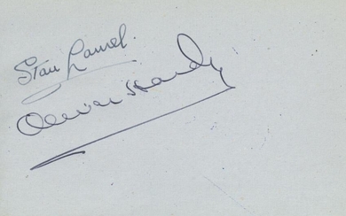 Autograph Album.- Incl. Laurel & Hardy