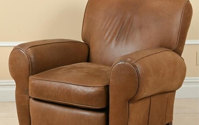 BARCALOUNGER EDWIN LEATHER RECLINING CLUB CHAIR