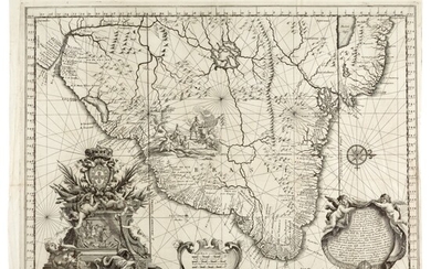[BRAZIL]--HORATIUS | Il Regno del Brasile parte nobilissima del Mondo nuovo, 1698, engraved map