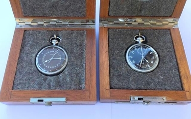 BRÉGUET: TWO WATCHES FROM THE FRENCH NAVY, NAVAL AERONAUTICS No 0002-B AND 0048-A
