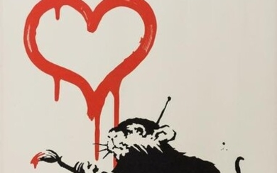 δ Banksy (b.1974) Love Rat