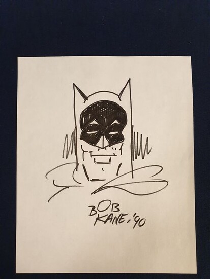 Batman - Original sketch by Bob Kane - Unique drawing