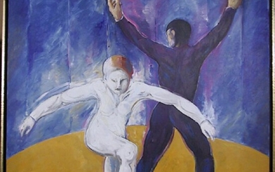 Benjamin Silva, Dancers in Black and White, Painting