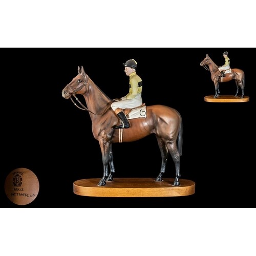 Beswick Large and Impressive Seated Jockey and Horse Figure ...