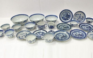 Blue & White Asian & Export Porcelain, 18th/19th C