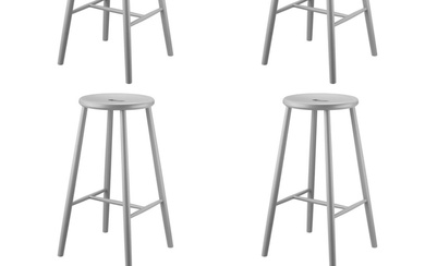 Børge Mogensen for FDB. Six stools model J27B - Gray (6)