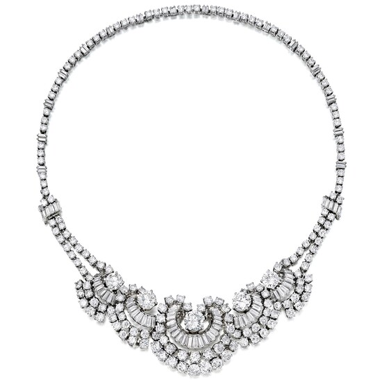 Boucheron, A Diamond, Platinum, and White Gold Necklace