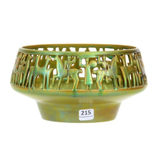 Bowl Marked Zsolnay Art Pottery