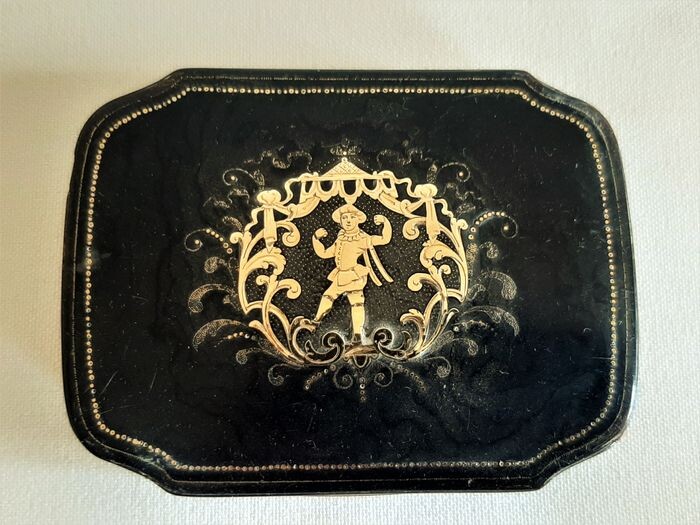 Box, With Certificate - Restauration - Brass, Gold, Tortoiseshell - 1814 - 1830