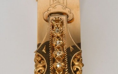 Bracelet jonc large ouvrant articulé en or... - Lot 15 - Conan Belleville Hôtel d'Ainay