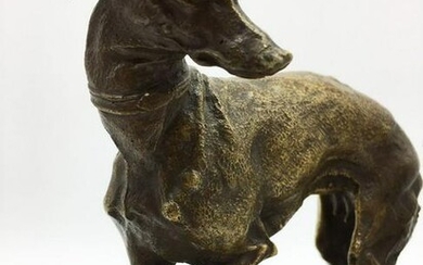 Bronze figure of Italian Greyhounds