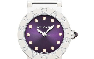 Bulgari Bulgari BBL26C7SS/12 - Bvlgari Bvlgari Quartz Purple Dial Stainless Steel Ladies Watch