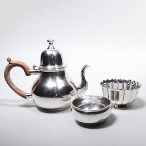 Bulgari English Silver Part Tea Service and an Bulgari
