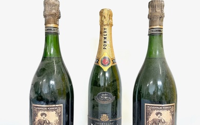 CHAMPAGNE POMMERY Cuvée Spéciale Louise Pommery 1987 2 bouteilles CHAMPAGNE POMMERY Brut Royal 1 bouteille...