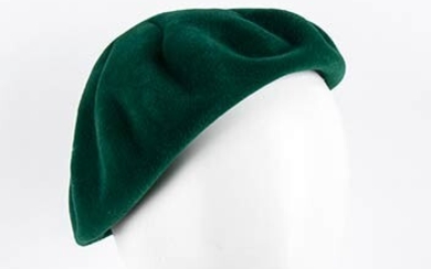 CHRISTIAN DIOR (LICENCE COPY) WOOL HAT 60s Green wool hat....